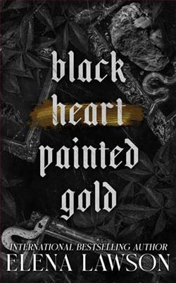 Black Heart Painted Gold